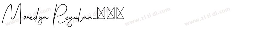 Moredya Regular字体转换